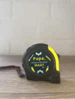 Gepersonaliseerde rolmaat voor papa met tekst Je bent mijn beste maat