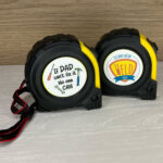 Origineel cadeau voor papa gepersonaliseerde rolmaat met persoonlijke tekst